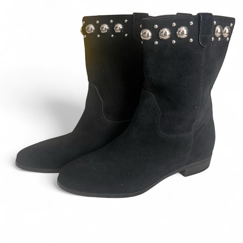 Michael Kors Black Ankle Boots with Chunky Heel